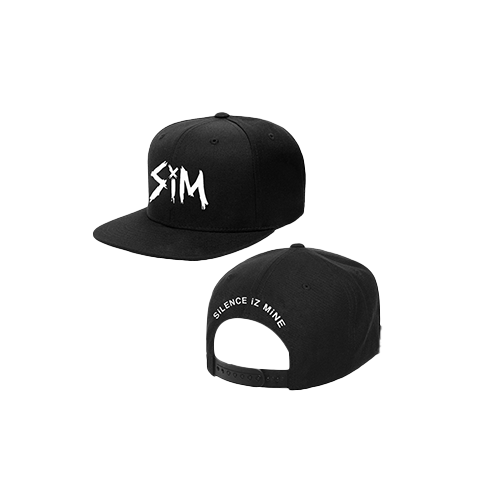 A black ball cap with SIM logo across the front, from the official SIM band merchandise store.